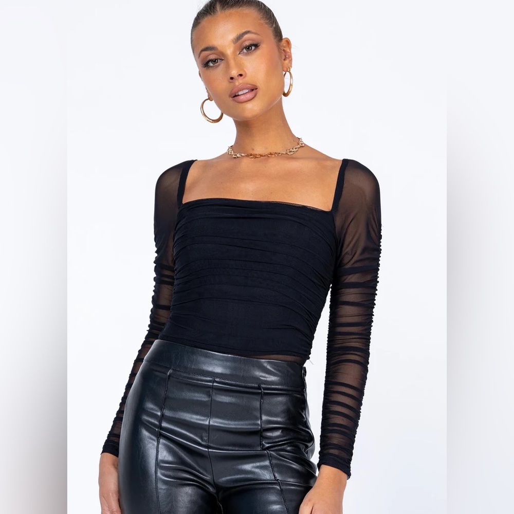 Princess Polly Delany Bodysuit in Black